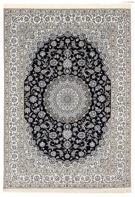Alfombra Persa - Nain - Prima - 360 x 250 cm - azul oscuro