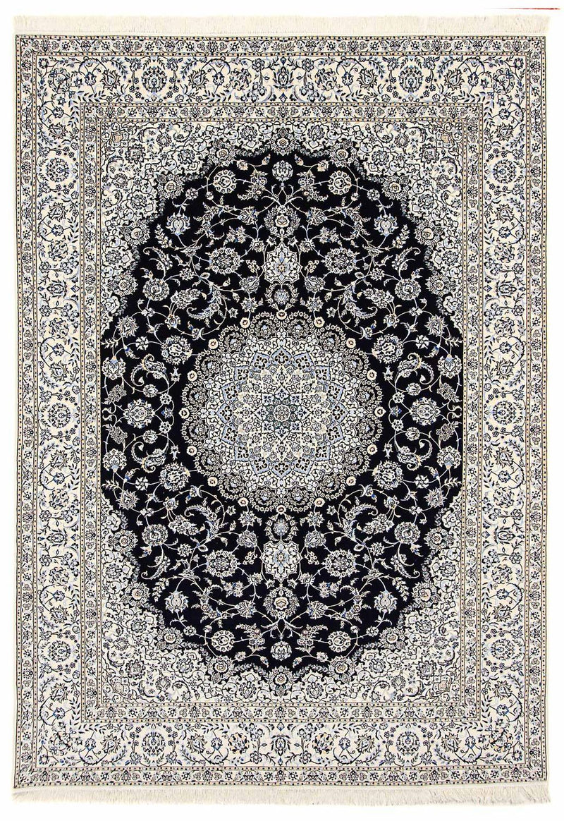 Alfombra Persa - Nain - Prima - 360 x 250 cm - azul oscuro