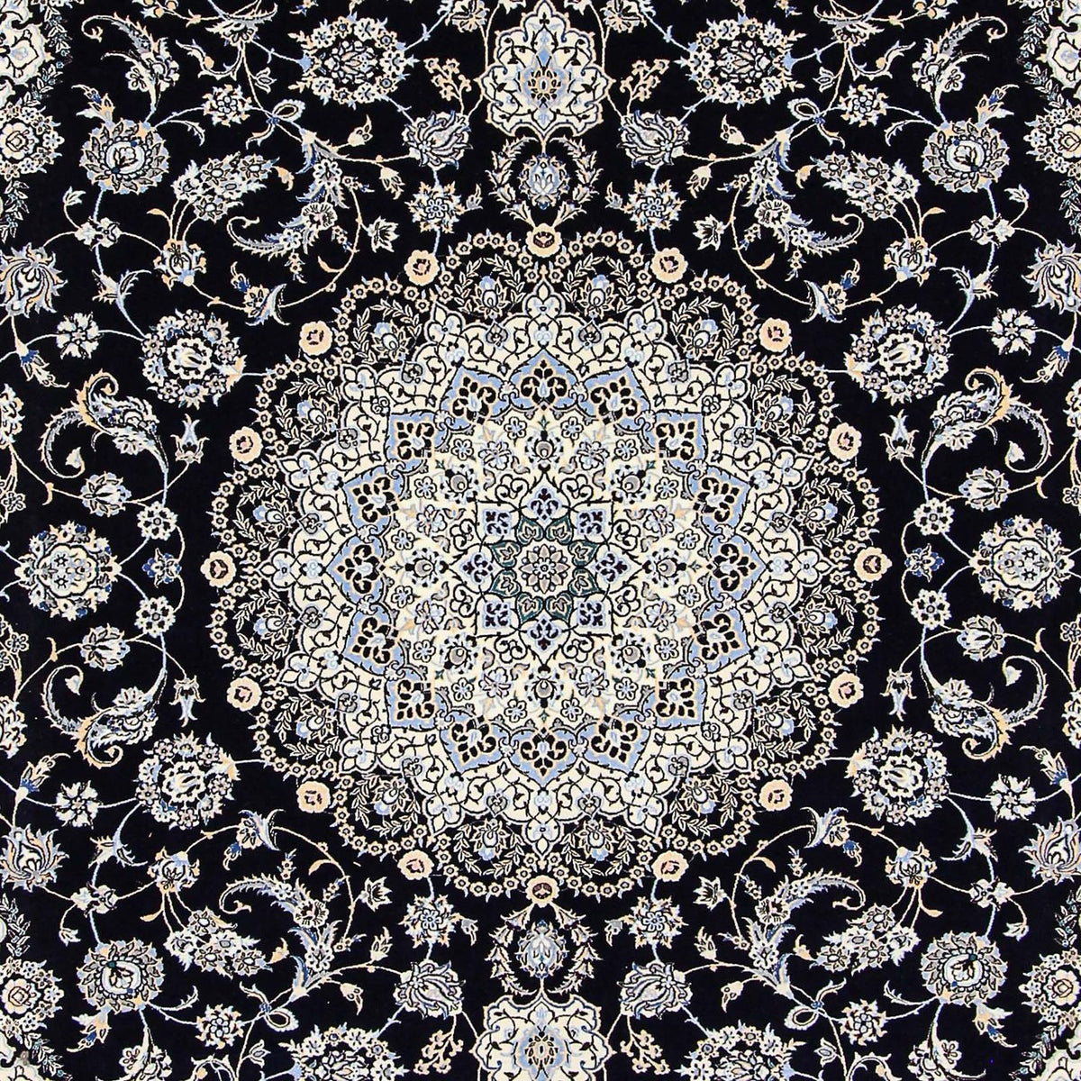 Alfombra Persa - Nain - Prima - 360 x 250 cm - azul oscuro