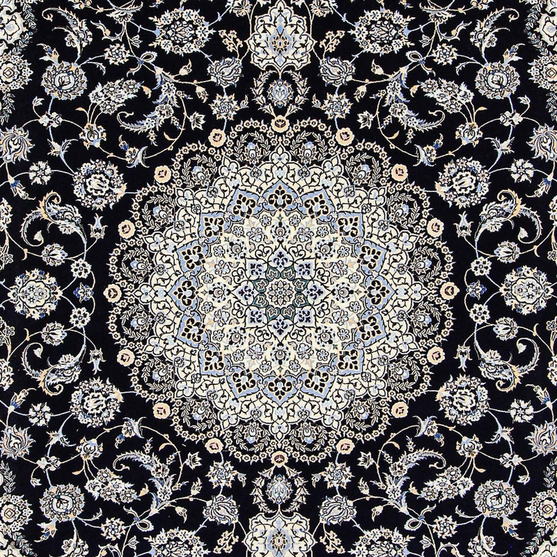 Alfombra Persa - Nain - Prima - 360 x 250 cm - azul oscuro