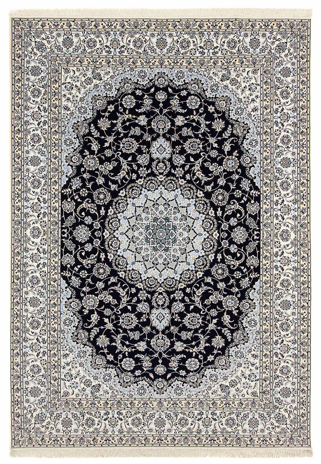 Alfombra Persa - Nain - Prima - 358 x 254 cm - azul oscuro