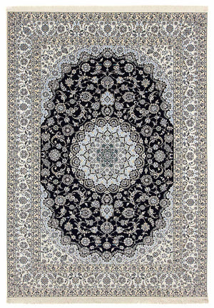 Alfombra Persa - Nain - Prima - 358 x 254 cm - azul oscuro