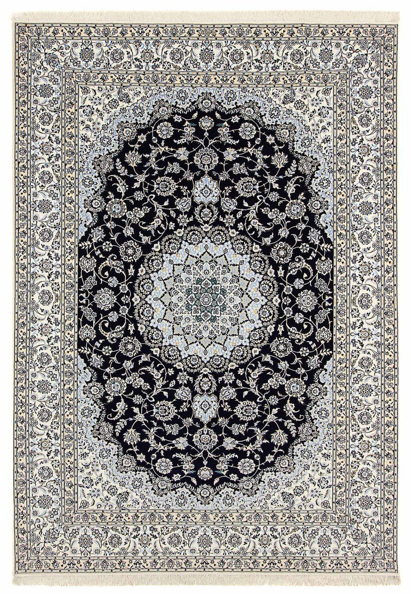Alfombra Persa - Nain - Prima - 358 x 254 cm - azul oscuro