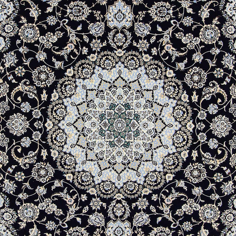 Alfombra Persa - Nain - Prima - 358 x 254 cm - azul oscuro