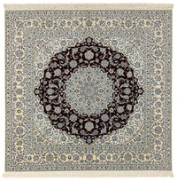 Alfombra Persa - Nain - Prima cuadrado  - 260 x 252 cm - azul oscuro