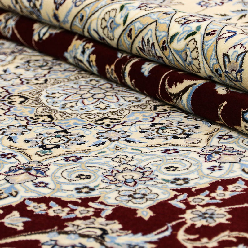 Alfombra Persa - Nain - Prima cuadrado  - 260 x 252 cm - azul oscuro