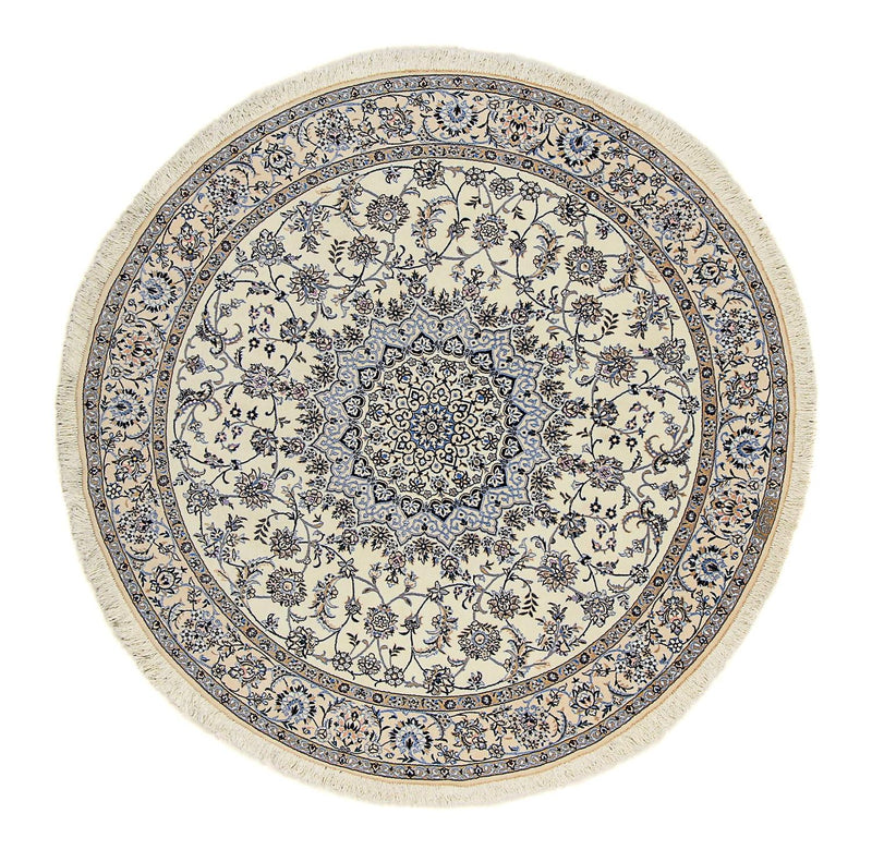 Alfombra Persa - Nain - Prima redondo  - 200 x 200 cm - beige