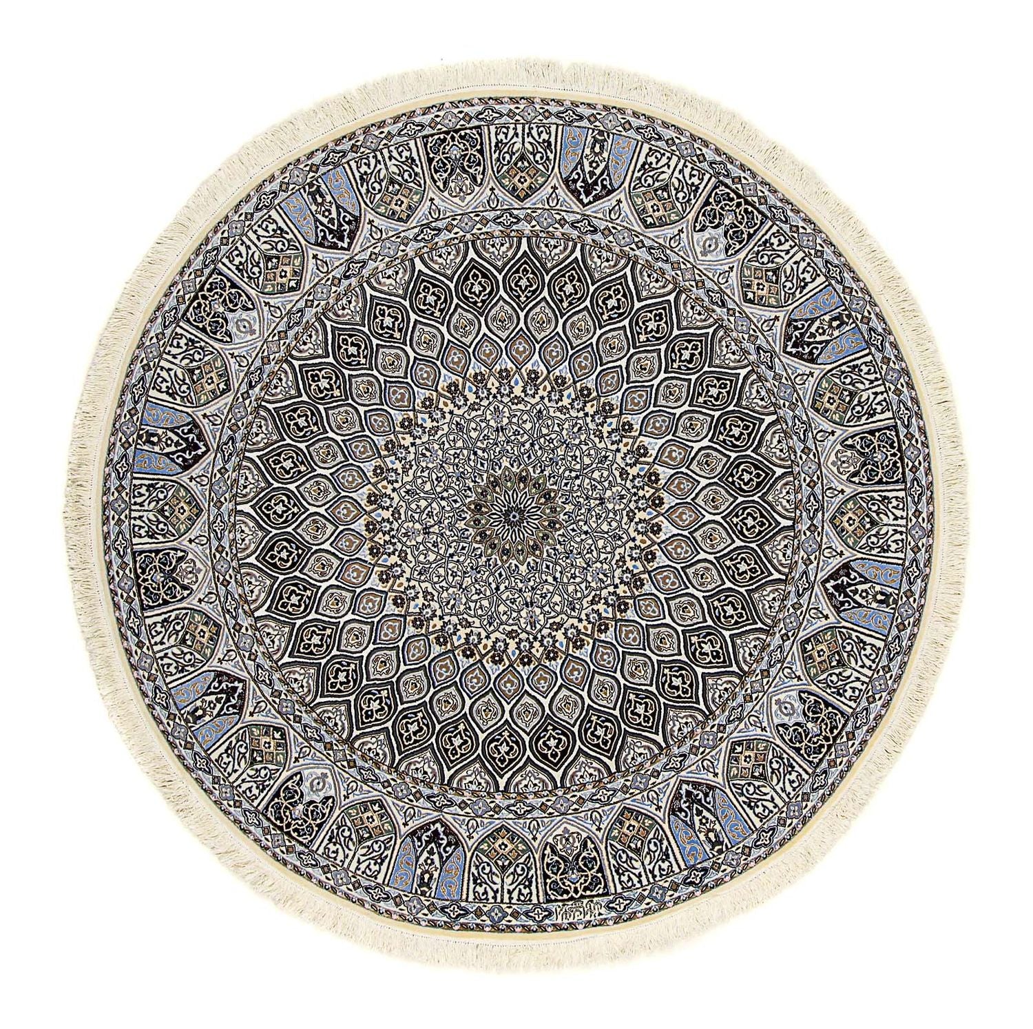 Alfombra Persa - Nain - Prima redondo  - 200 x 200 cm - beige
