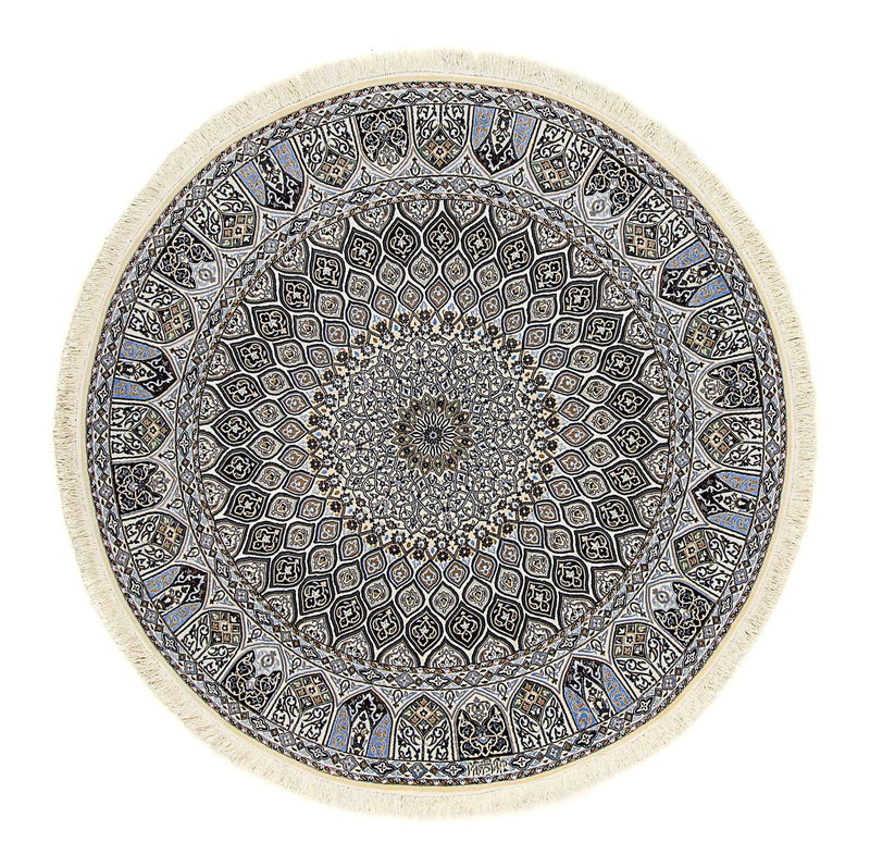 Alfombra Persa - Nain - Prima redondo  - 200 x 200 cm - beige