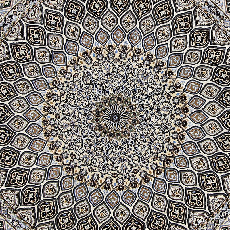 Alfombra Persa - Nain - Prima redondo  - 200 x 200 cm - beige