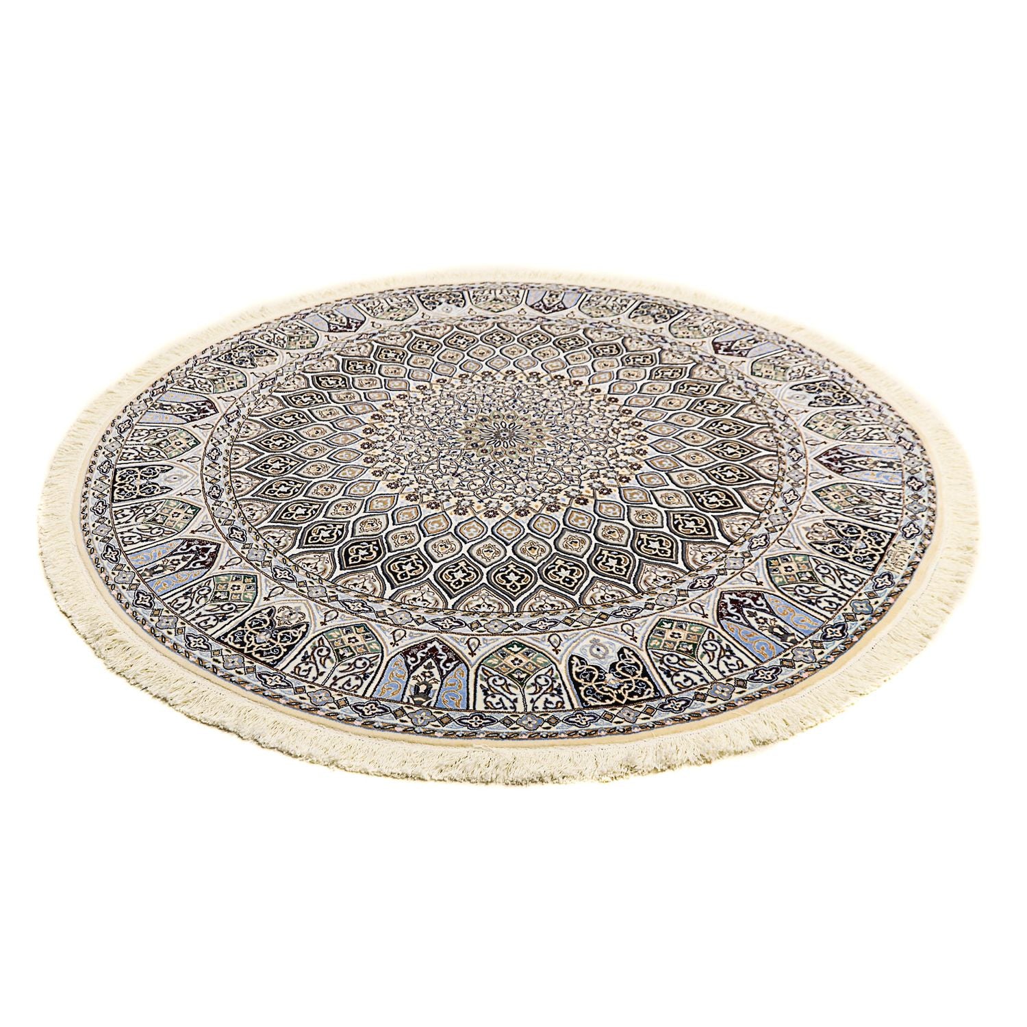 Alfombra Persa - Nain - Prima redondo  - 200 x 200 cm - beige