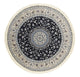 Alfombra Persa - Nain - Prima redondo  - 250 x 250 cm - azul oscuro