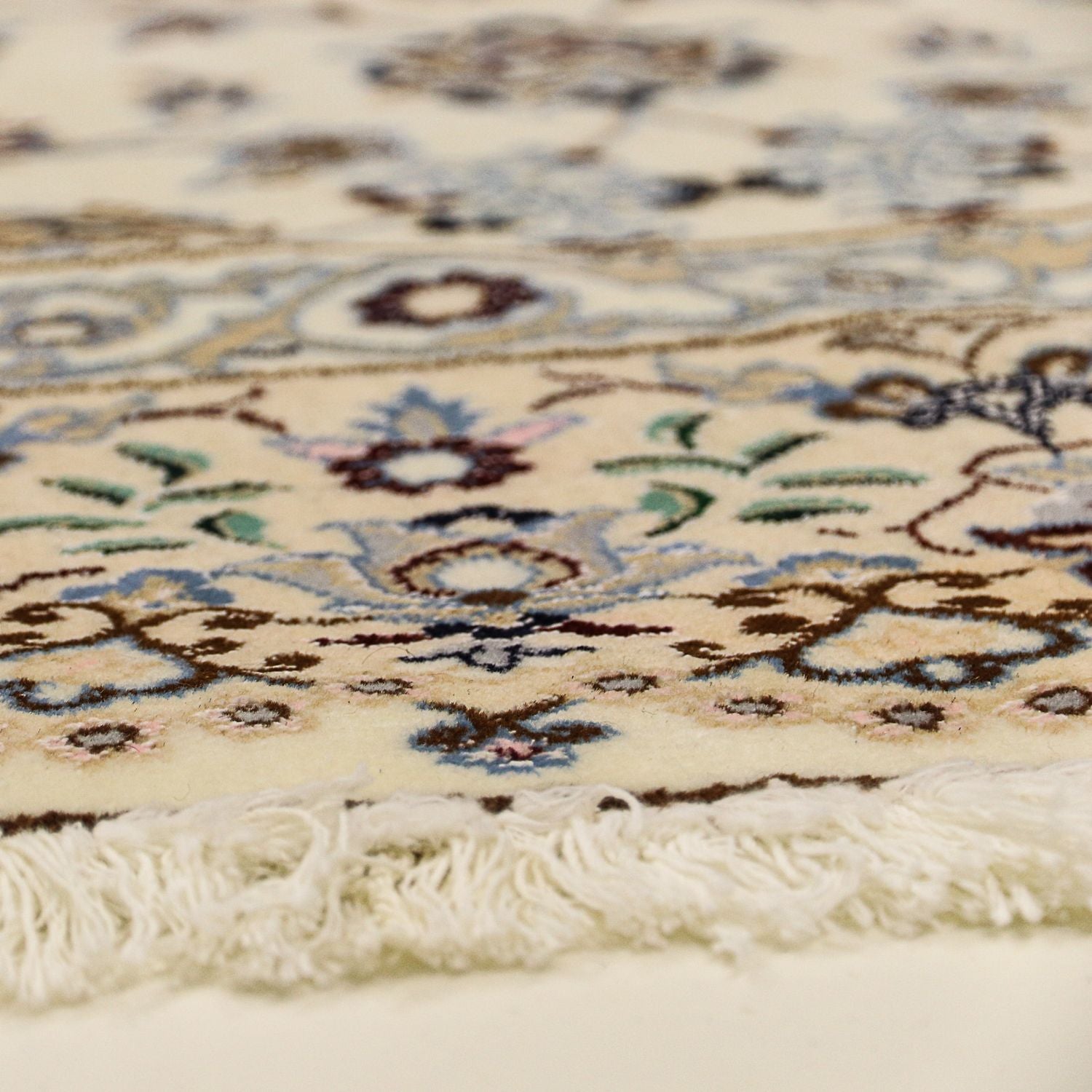 Alfombra Persa - Nain - Real redondo  - 200 x 200 cm - beige