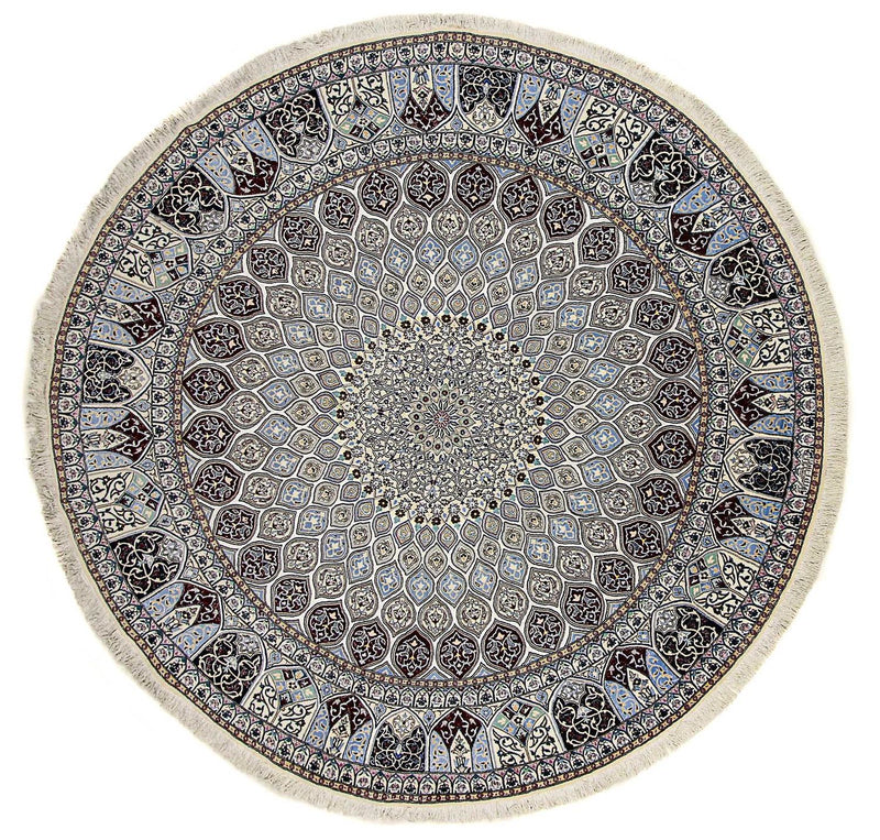 Alfombra Persa - Nain - Prima redondo  - 250 x 250 cm - beige