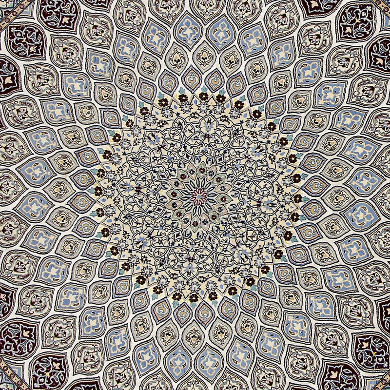 Alfombra Persa - Nain - Prima redondo  - 250 x 250 cm - beige