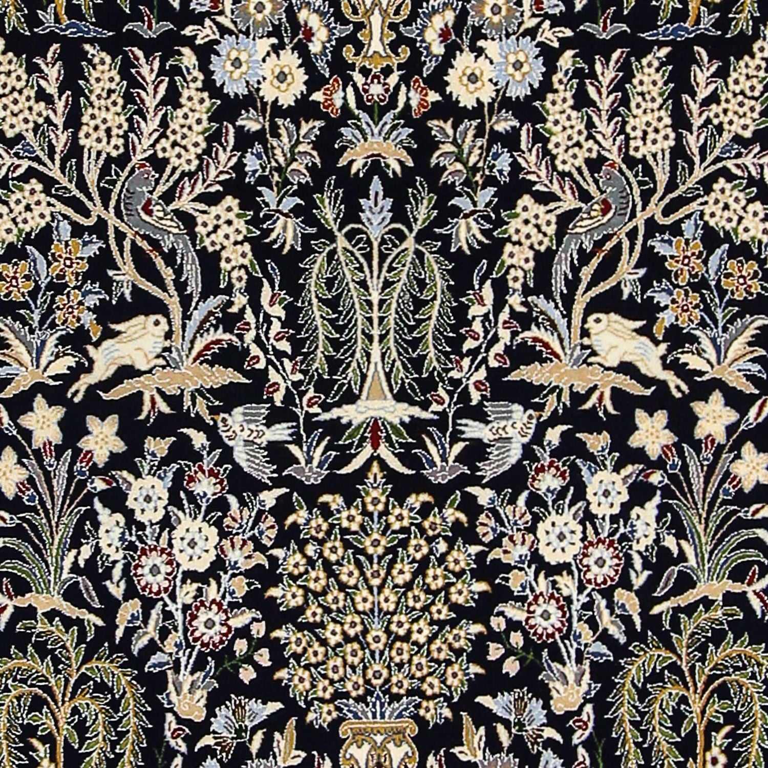 Alfombra Persa - Nain - Prima - 157 x 100 cm - azul oscuro