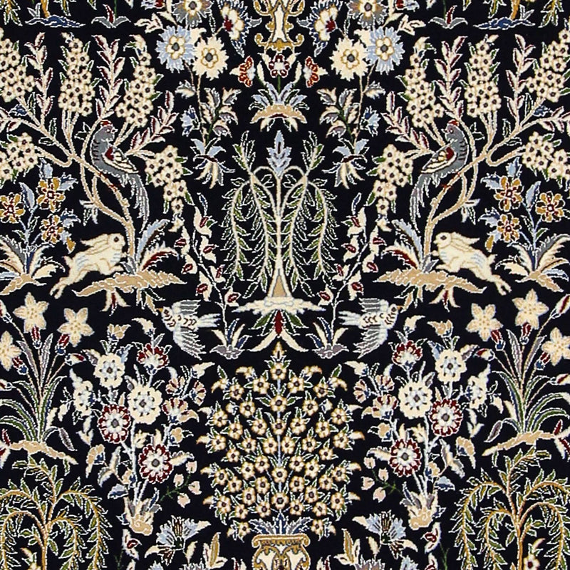 Alfombra Persa - Nain - Prima - 157 x 100 cm - azul oscuro