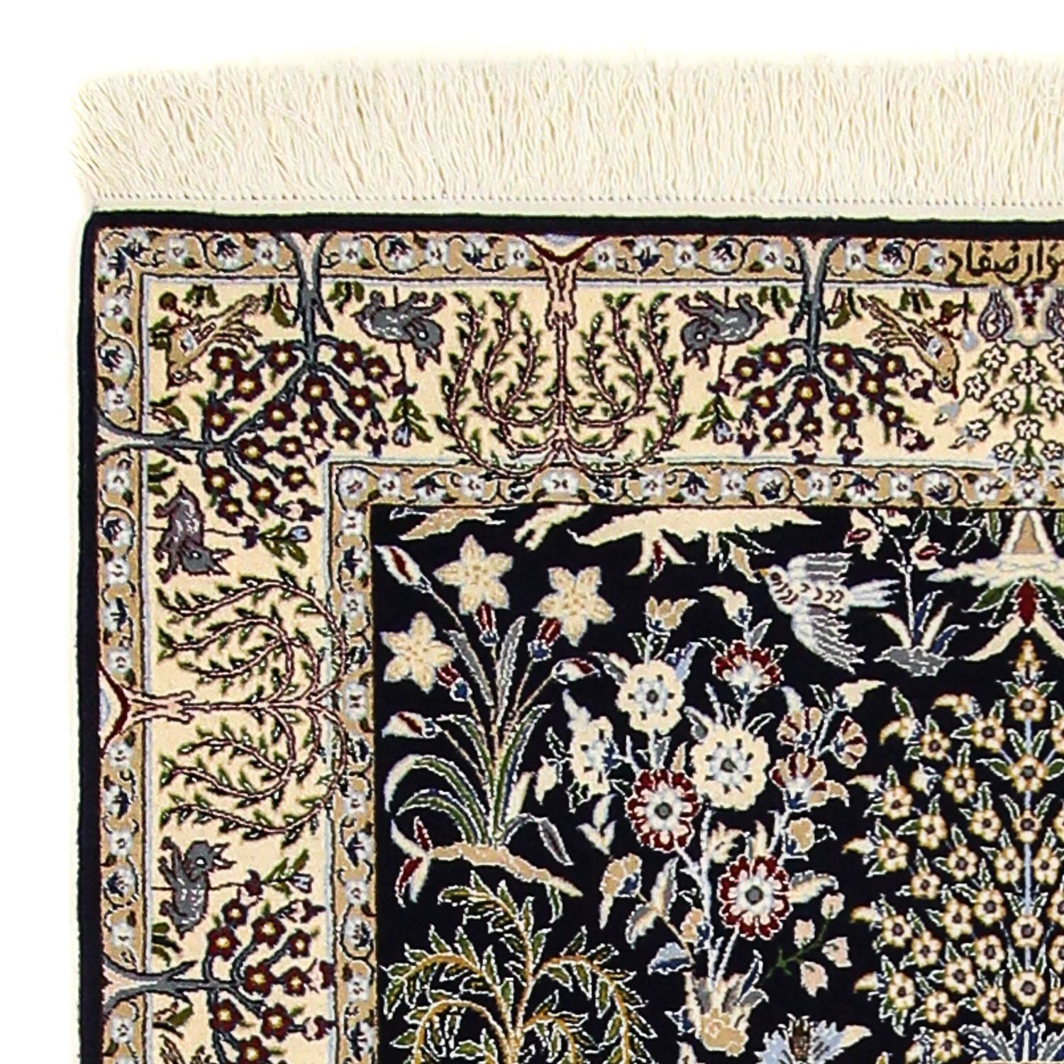 Alfombra Persa - Nain - Prima - 157 x 100 cm - azul oscuro