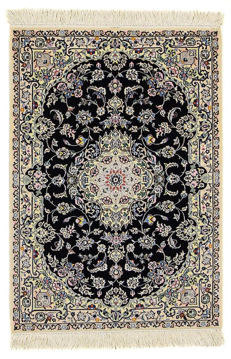 Alfombra Persa - Nain - Prima - 117 x 80 cm - azul oscuro