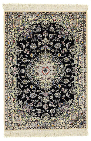 Alfombra Persa - Nain - Prima - 117 x 80 cm - azul oscuro