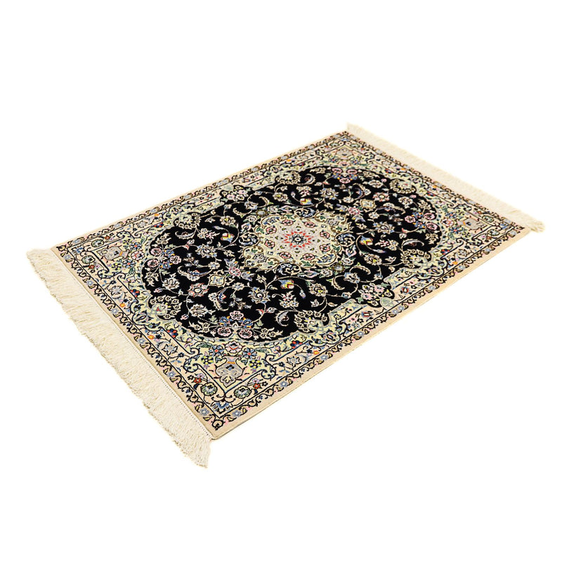 Alfombra Persa - Nain - Prima - 117 x 80 cm - azul oscuro
