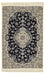 Alfombra Persa - Nain - Prima - 123 x 80 cm - azul oscuro