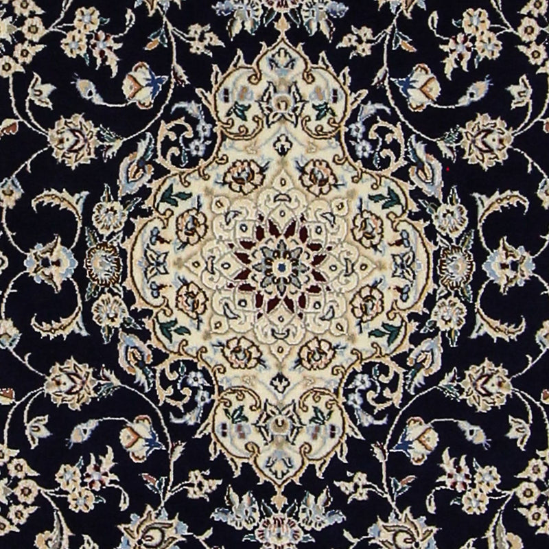 Alfombra Persa - Nain - Prima - 123 x 80 cm - azul oscuro