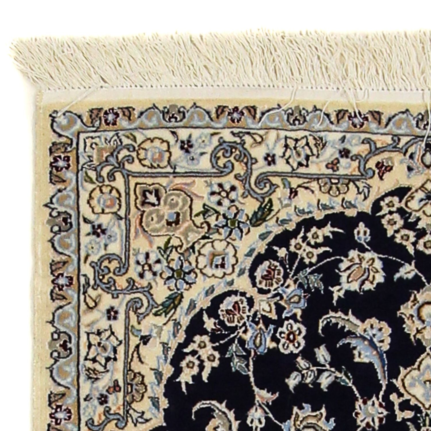 Alfombra Persa - Nain - Prima - 123 x 80 cm - azul oscuro