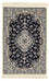 Alfombra Persa - Nain - Prima - 123 x 83 cm - azul oscuro