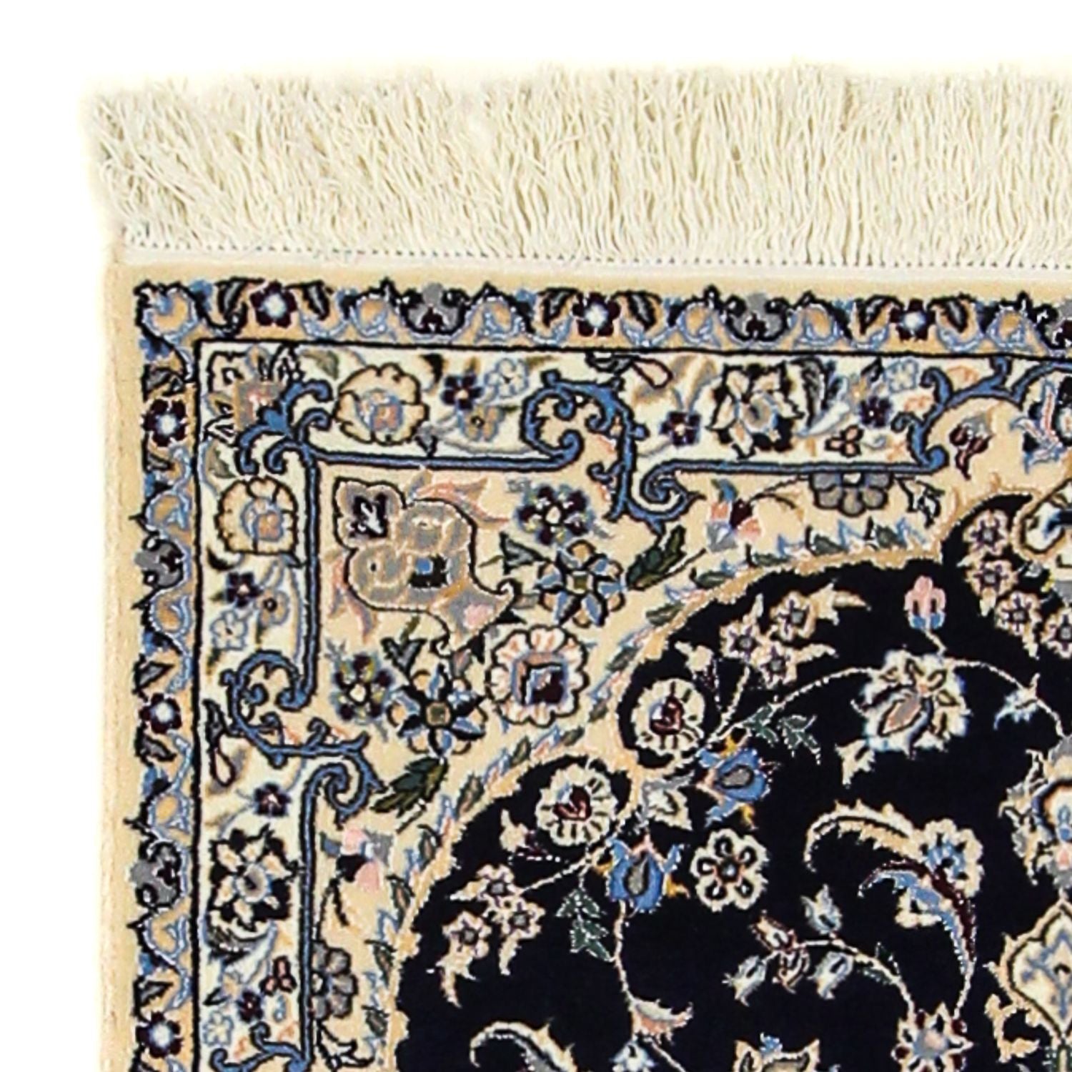Alfombra Persa - Nain - Prima - 123 x 83 cm - azul oscuro
