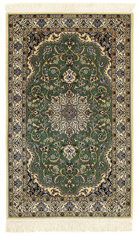 Alfombra Persa - Nain - Prima - 155 x 100 cm - verde oscuro