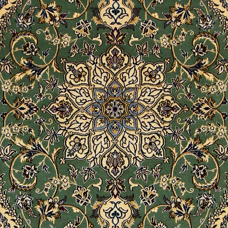 Alfombra Persa - Nain - Prima - 155 x 100 cm - verde oscuro