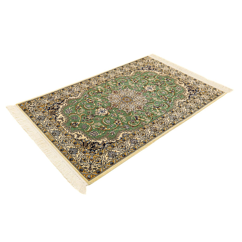 Alfombra Persa - Nain - Prima - 155 x 100 cm - verde oscuro