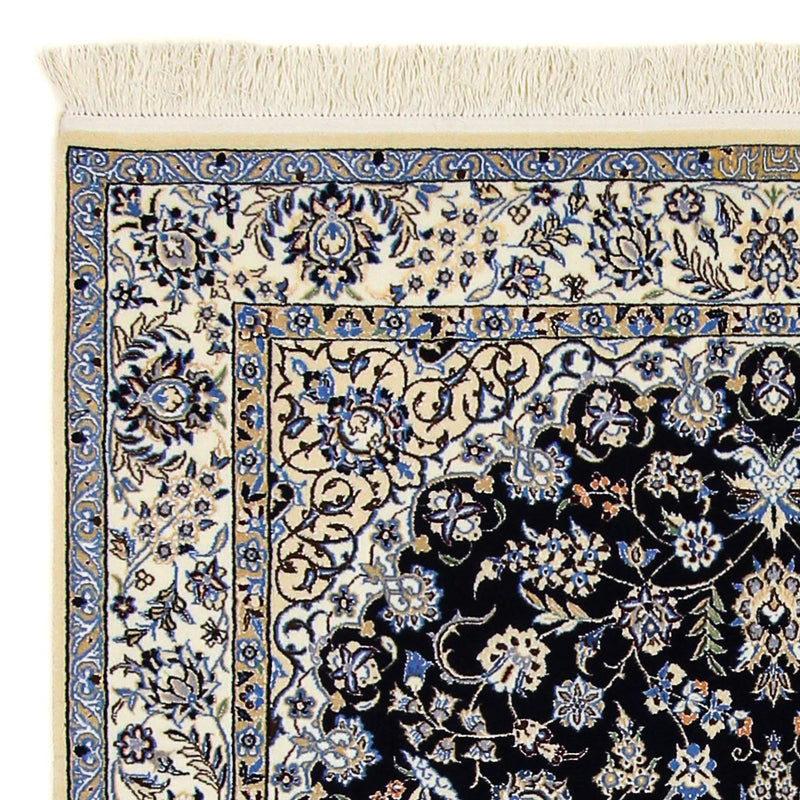 Alfombra Persa - Nain - Prima - 200 x 130 cm - azul oscuro