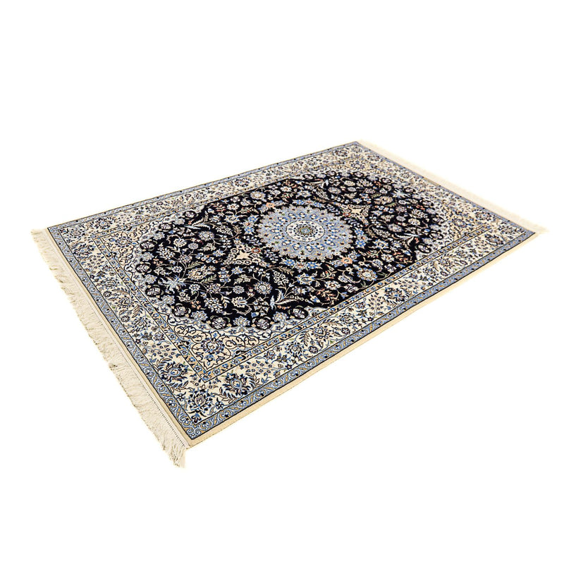 Alfombra Persa - Nain - Prima - 200 x 130 cm - azul oscuro