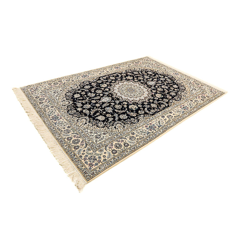 Alfombra Persa - Nain - Prima - 246 x 167 cm - azul oscuro