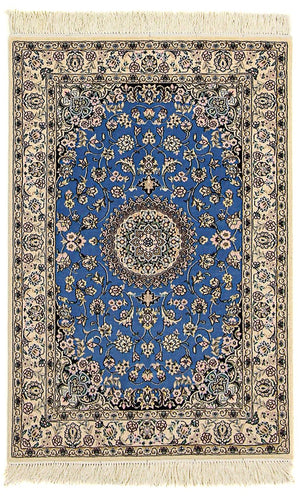 Alfombra Persa - Nain - Prima - 120 x 80 cm - azul