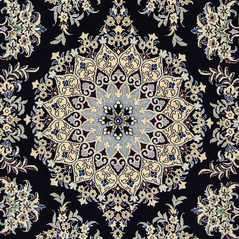 Alfombra Persa - Nain - Prima - 140 x 100 cm - azul oscuro