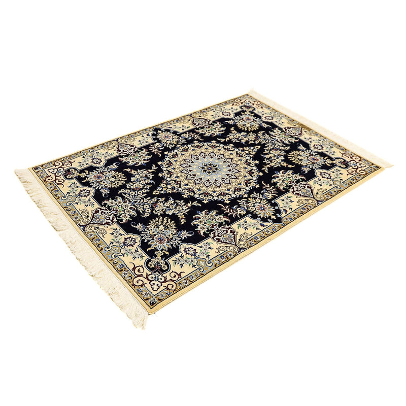 Alfombra Persa - Nain - Prima - 140 x 100 cm - azul oscuro