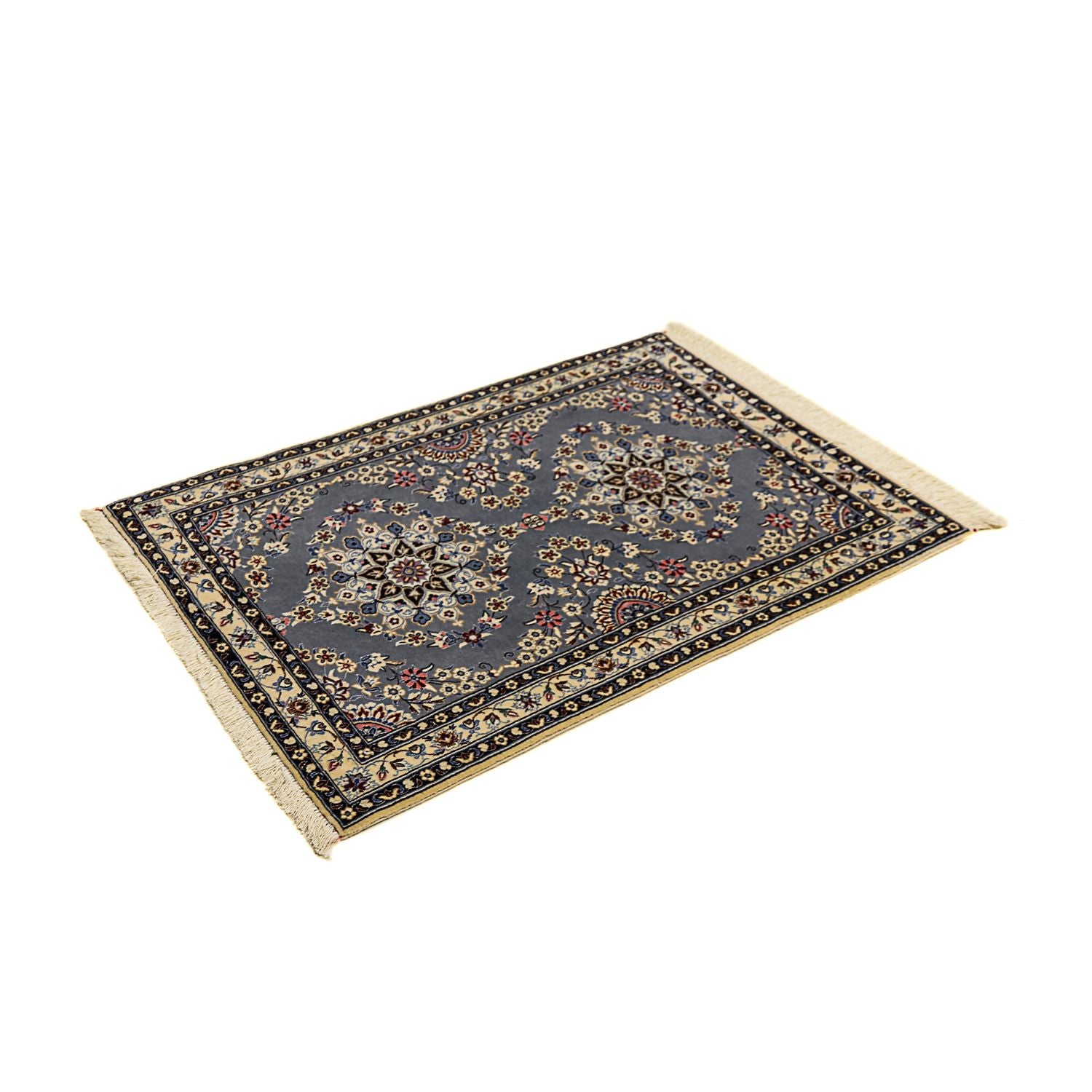 Alfombra Persa - Nain - Prima - 107 x 76 cm - gris
