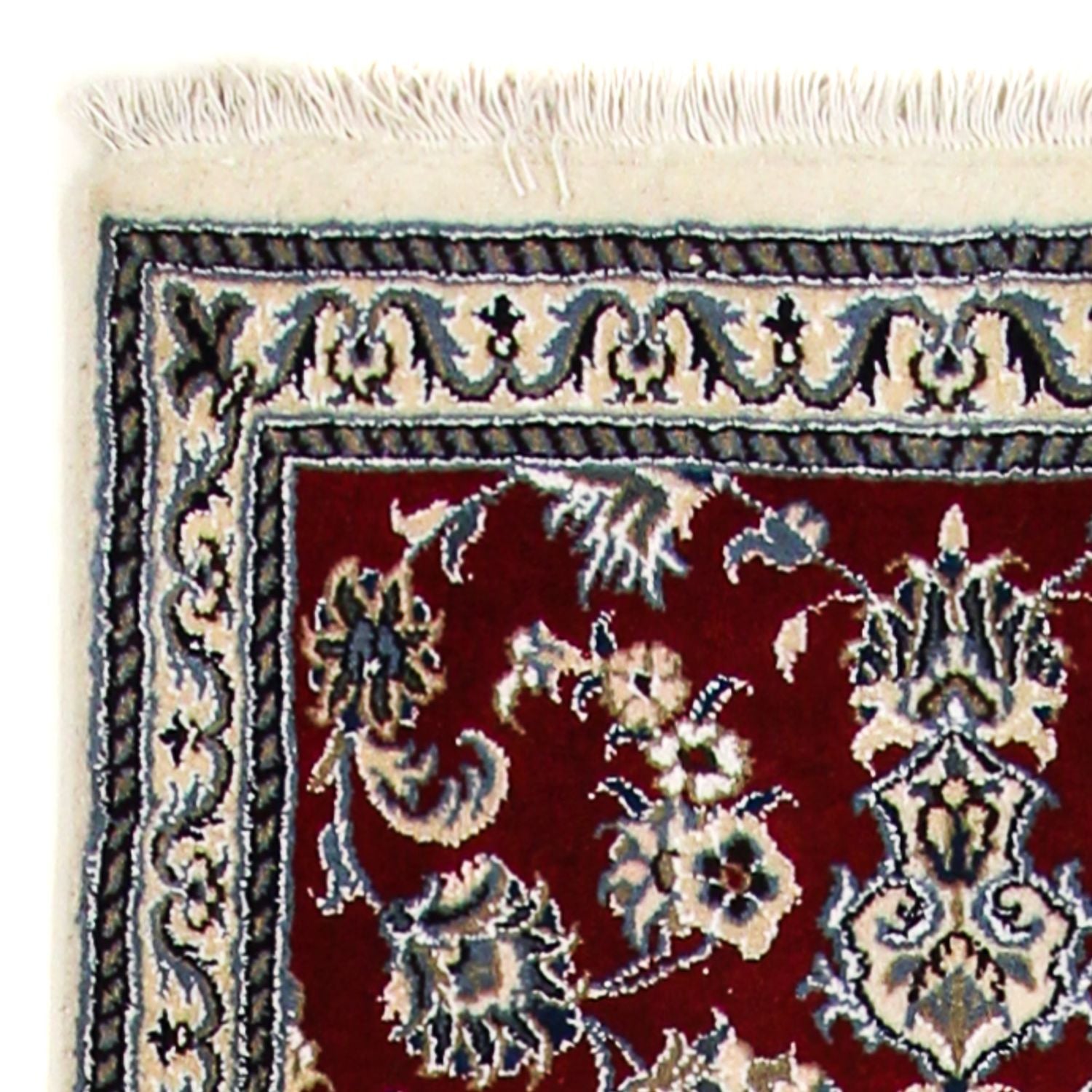 Alfombra de pasillo Alfombra persa - Nain - 290 x 82 cm - rojo oscuro