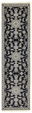 Alfombra de pasillo Alfombra persa - Nain - 290 x 78 cm - azul oscuro