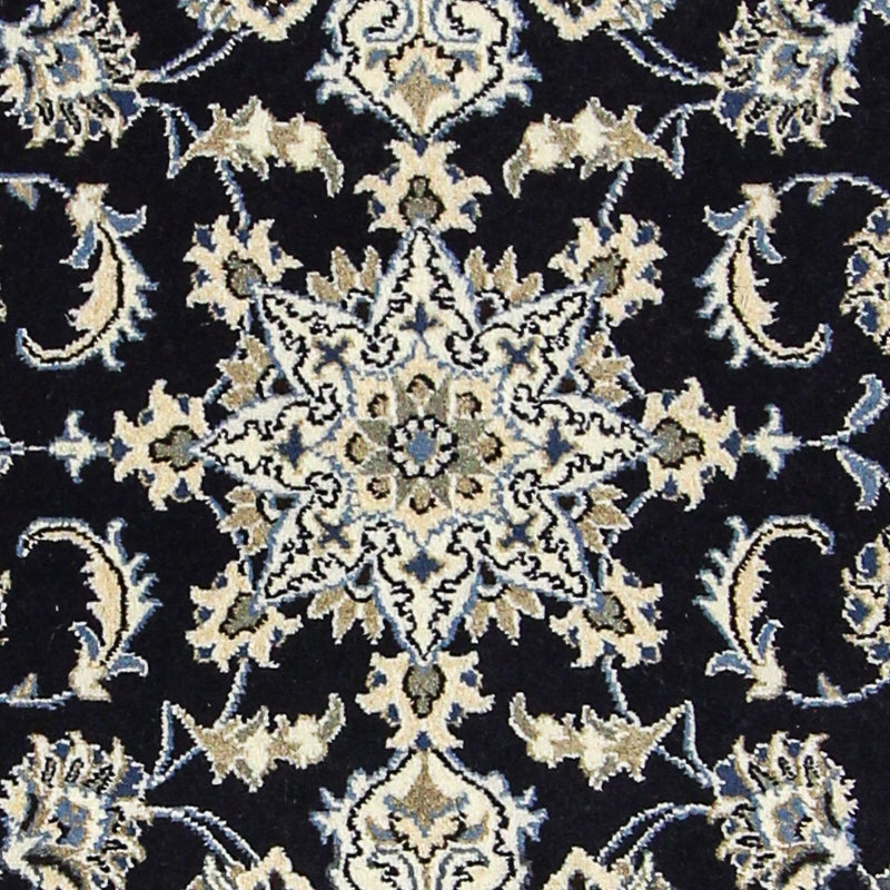 Alfombra de pasillo Alfombra persa - Nain - 290 x 78 cm - azul oscuro