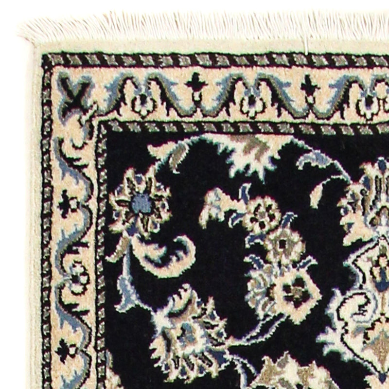 Alfombra de pasillo Alfombra persa - Nain - 290 x 78 cm - azul oscuro