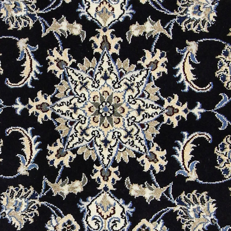 Alfombra de pasillo Alfombra persa - Nain - 290 x 80 cm - azul oscuro