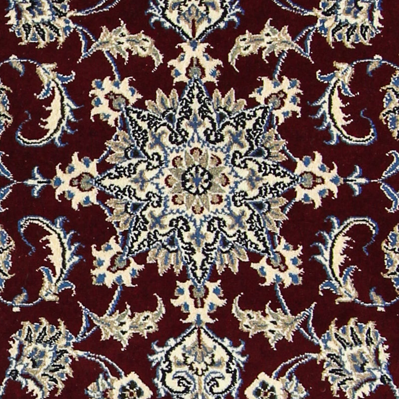 Alfombra de pasillo Alfombra persa - Nain - 286 x 78 cm - rojo oscuro