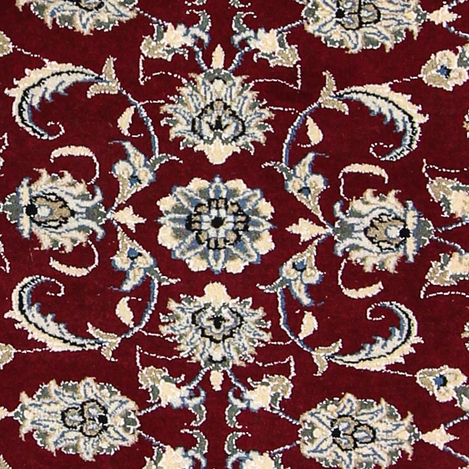 Alfombra de pasillo Alfombra persa - Nain - 265 x 80 cm - rojo oscuro