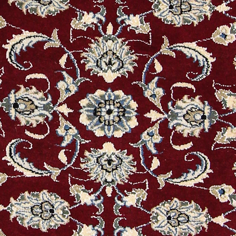 Alfombra de pasillo Alfombra persa - Nain - 265 x 80 cm - rojo oscuro