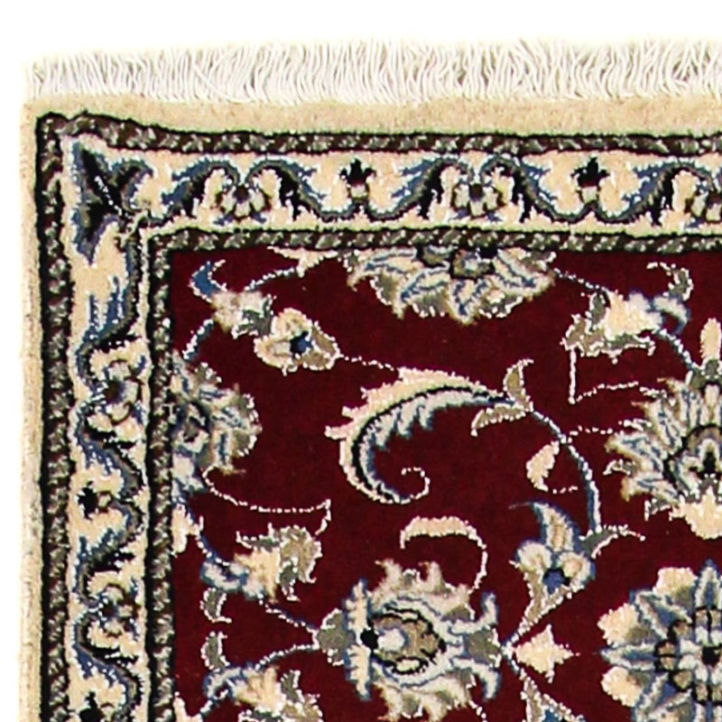 Alfombra de pasillo Alfombra persa - Nain - 265 x 80 cm - rojo oscuro