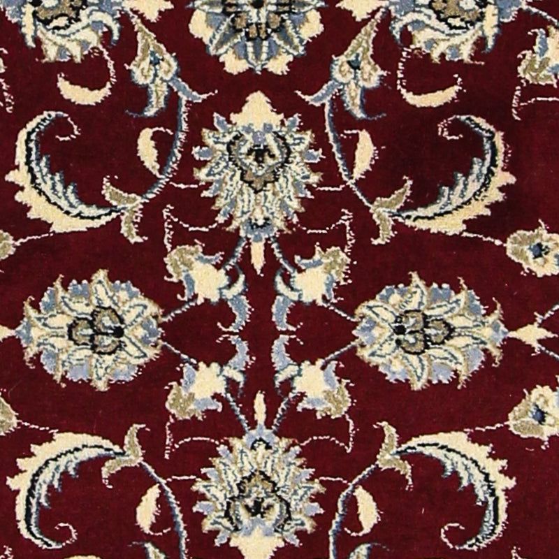Alfombra de pasillo Alfombra persa - Nain - 234 x 77 cm - rojo oscuro